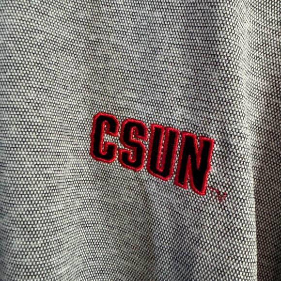 Champion CSUN Cal State Univ Northridge Athletic 1/4 Zip Long Sleeved Top L - Picture 2 of 14